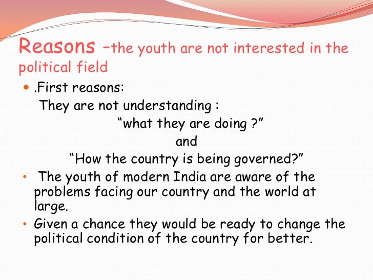importance of youth participation in politics pdf youth in politics pros and cons
